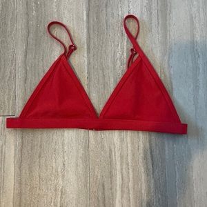 Red bikini top